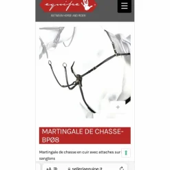 Collier de chasse en cuir marron*Equipe New