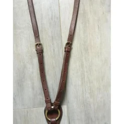 Collier de chasse cuir marron - Taille cheval*Forestier Online