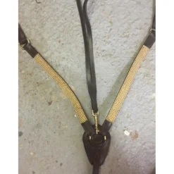 Collier de chasse marron et or* Clearance