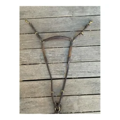 Collier de chasse pour mono quartier cuir et élastiquesmarron*Horze Best