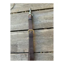 Collier de chasse pour mono quartier cuir et élastiquesmarron*Horze Best