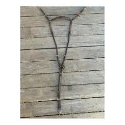 Collier de chasse pour mono quartier cuir et élastiquesmarron*Horze Best