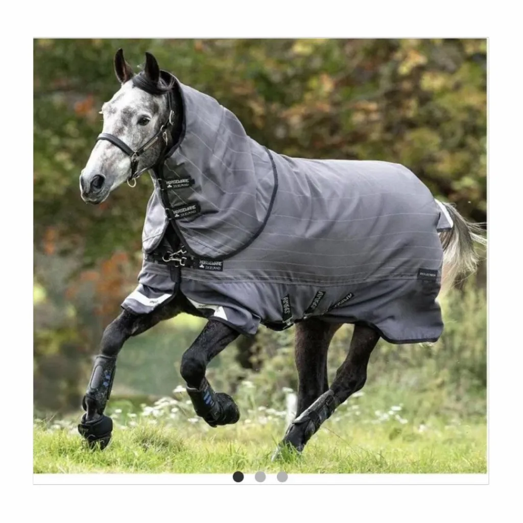 Couverture de paddock Amigo 100g Bravo 12 Refl Plus 100g (Gris/Réfléchissant/Noir)*Horseware Best
