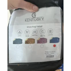 Couverture velvet bleue*Kentucky Sale