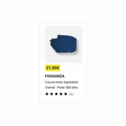 Couvre rein taille cheval*Fouganza New
