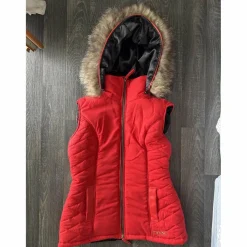 Ju & Pa Manteaux, Vestes Et Doudounes>Doudoune sans manche rouge Ju&Pa