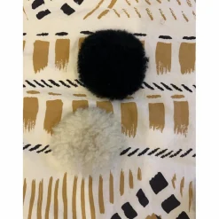 - Marque inconnue - Accessoires>Duo de rondelles de muserolle croisée, noir et écru