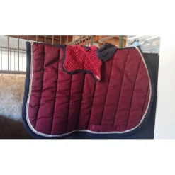 Ensemble Tapis + Bonnet>Ensemble bordeaux/bleu marine