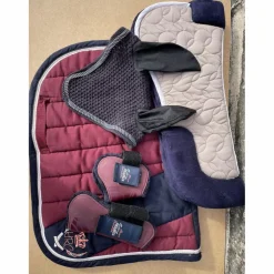Ensemble complet bordeaux et bleu taille cheval*Fouganza Sale