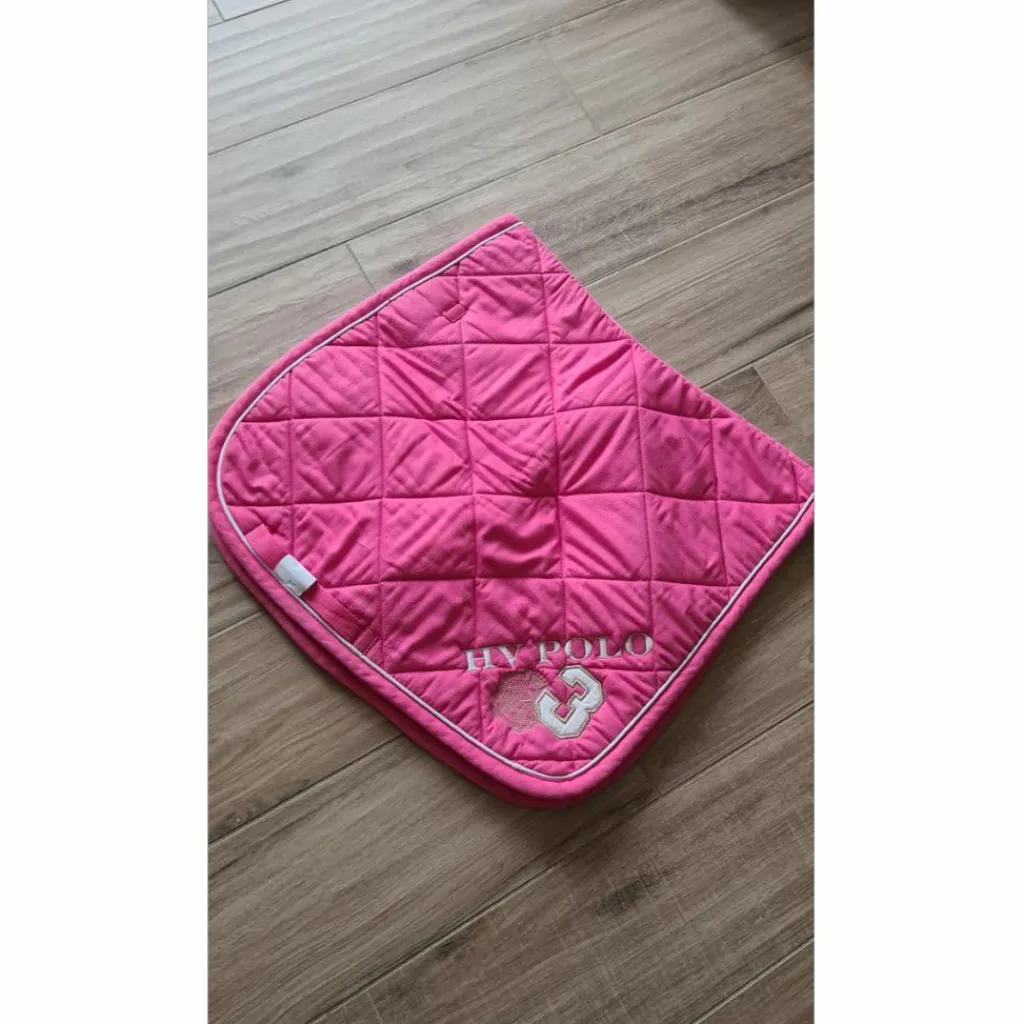 HV Polo Ensemble Tapis + Bonnet>Ensemble dressage rose tapis-bonnet-bandes