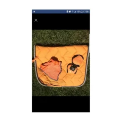 Equitheme Ensemble Tapis + Bonnet>ENSEMBLE ORANGE