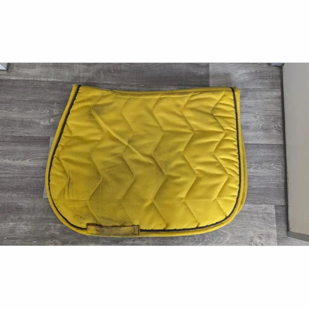 Equitheme Tapis>Ensemble tapis + bandes de polo Equithème - Jaune - Full