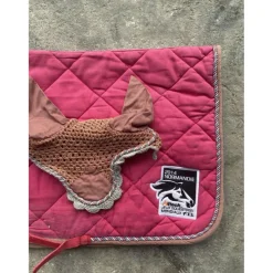 Equitheme Ensemble Tapis + Bonnet>Ensemble tapis + bonnet Equi-thème rose