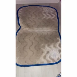 Ensemble tapis bonnet Pénélope gris et bleu roi*Penelope Leprevost New
