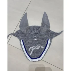 Penelope Leprevost Ensemble Tapis + Bonnet>Ensemble tapis et bonnet pénélope gris et bleu roi