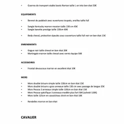 equipements equitation*Alexandra Ledermann New