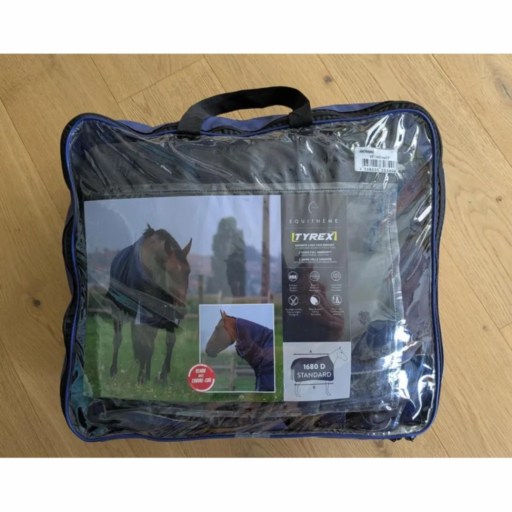 Equithème Chemise imperméable +couvre cou Tyrex 1680D 0g taille 6'0 135cm*Equitheme Best