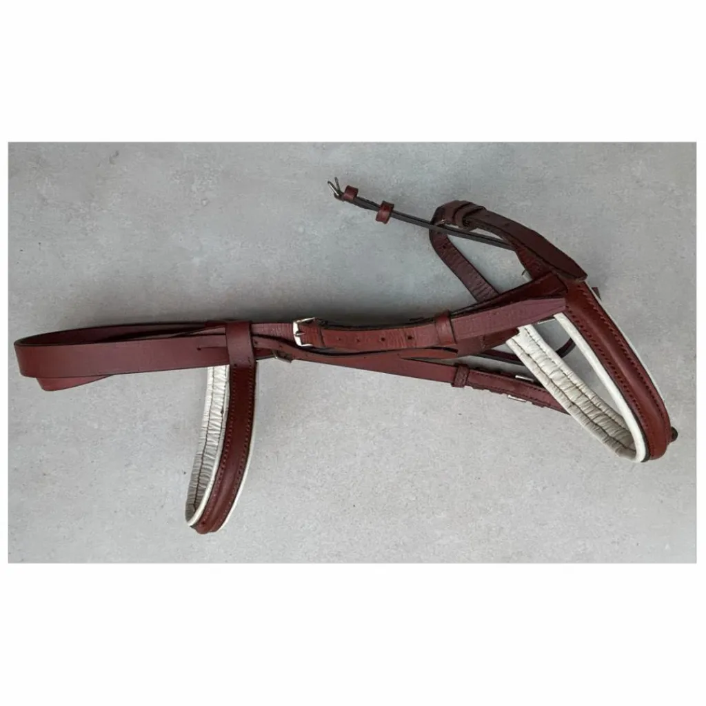 Filet cuir pour Double poney/Petit cheval*- Marque inconnue - New