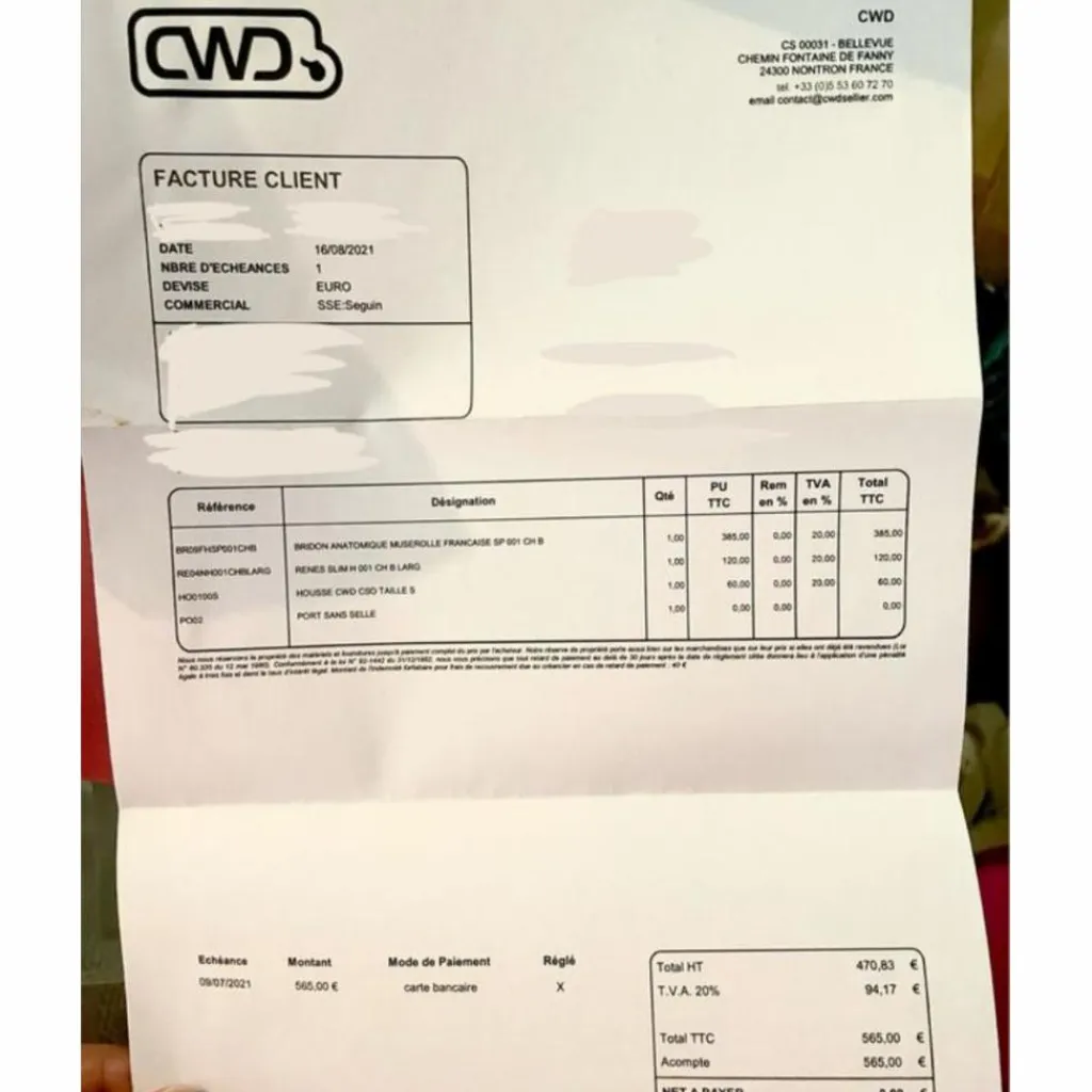 CWD Bridons - Filets>Filet taille 1