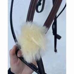filet Dyon neuf muserolle croisée taille cheval marron*Dy'on