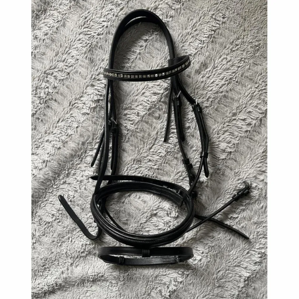 Horze Bridons - Filets>Filet noir strass cheval