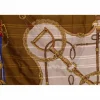 Foulard Rouge - Motif équestre - vintage*- Marque inconnue -