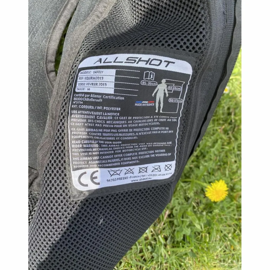 Gilet airbag Safely taille M*Allshot Hot