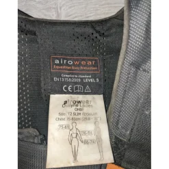 Airowear Gilets De Cross Et Coques Dorsales>Gilet de protection