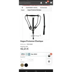 Gogues>Gogue cuir noir protanner