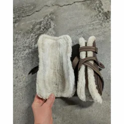 GUETRES CUIR MARRON + protège boulet*RXR Best