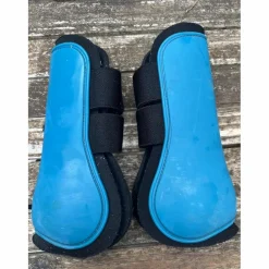BR Travail>Guêtres turquoise poney