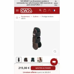 CWD Travail>Guêtres antérieurs postérieurs velcro