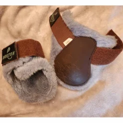 Guêtres et Protèges boulets moumoute , marrons et bleu ciel*Norton Discount