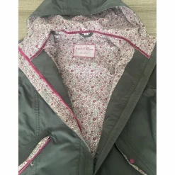 K-way vert foncé et motif fleur*Equitheme Discount