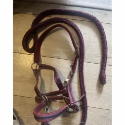 - Marque inconnue - Licols Et Longes>licol + longe bordeaux poney