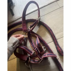 - Marque inconnue - Licols Et Longes>licol + longe bordeaux poney