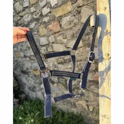 Norton Licols Et Longes>licol à paillette bleu marine