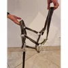 Licol cuir et tissu + longe*Fouganza Outlet