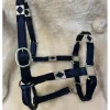- Marque inconnue - Licols Et Longes>Licol en Cuir Artisanal "LD Black" | Bouclerie Inox & Détails Or