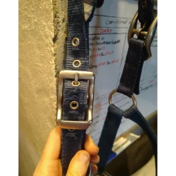 Licol Bleu Marine Type Ecossais*Horze Hot