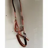 Norton Licols Et Longes>Licol nylon doublé cuir bicolore