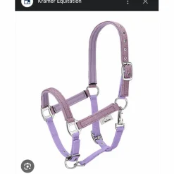 licol poulain-shetland mauve à paillettes*Kramer Clearance