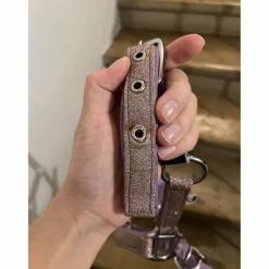 licol poulain-shetland mauve à paillettes*Kramer Clearance