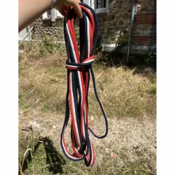 - Marque inconnue - Licols Et Longes>Longe bleu blanc rouge