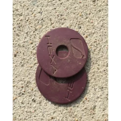 - Marque inconnue - Accessoires|Accessoires>Lot de 2 muselaines rose et bleu et rondelles violette