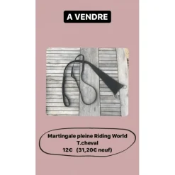 Riding World Martingales>Martingale pleine taille cheval