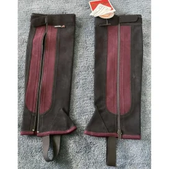 Euro-star Chaps>Minis chaps noir et bordeaux