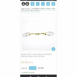 DMH Mors Et Embouchures>Mors 4 en 1 135cm
