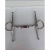 - Marque inconnue - Mors Et Embouchures>mors aiguilles double brisure à rouleau en cuivre