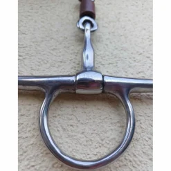 - Marque inconnue - Mors Et Embouchures>mors aiguilles double brisure à rouleau en cuivre